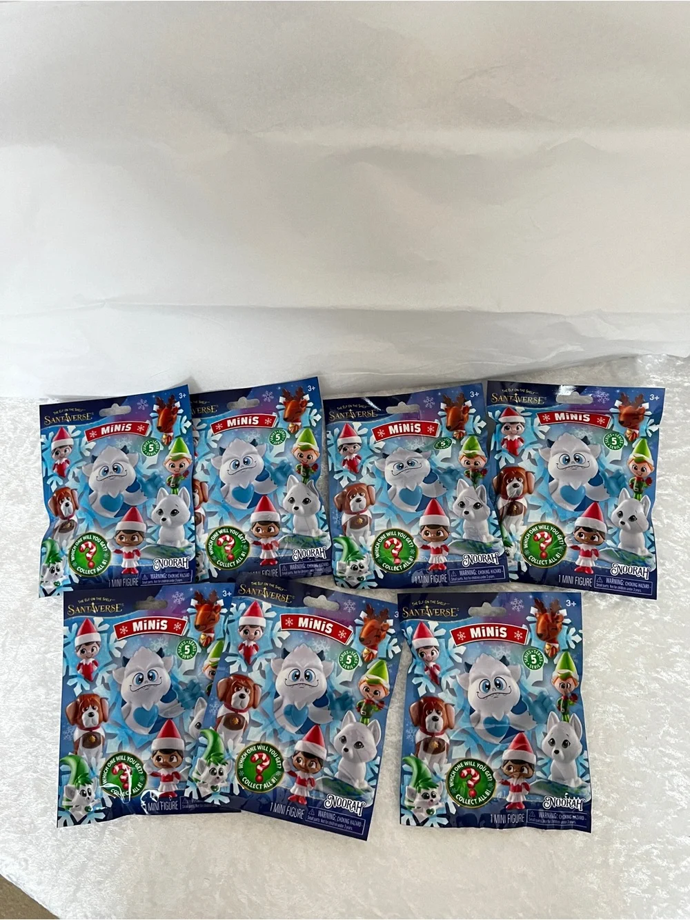 Lot of 7 The Elf On The Shelf Santaverse Minis Collect All 8! Age 3+ Kids Toy